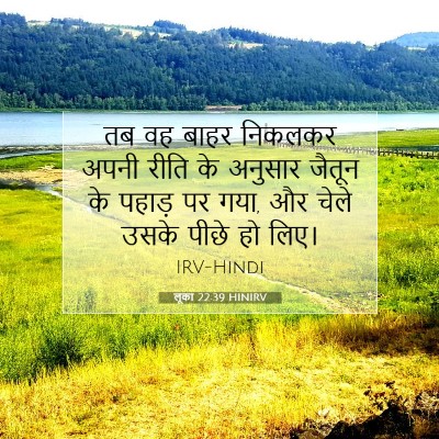 लूका 22:39 HINIRV बाइबल आयत इमेज