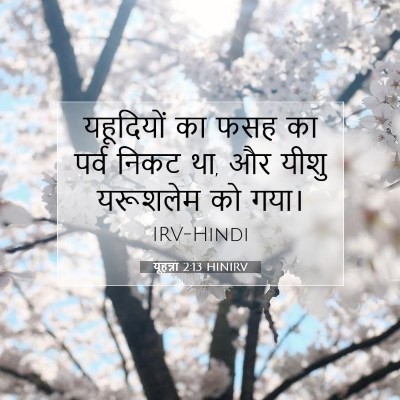 यूहन्ना 2:13 HINIRV बाइबल आयत इमेज