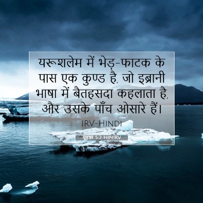 यूहन्ना 5:2 HINIRV बाइबल आयत इमेज