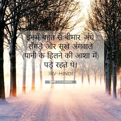 यूहन्ना 5:3 HINIRV बाइबल आयत इमेज
