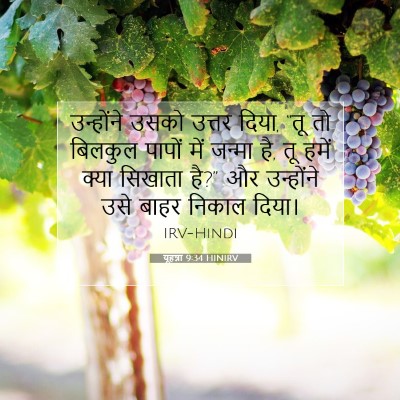 यूहन्ना 9:34 बाइबल आयत की व्याख्या