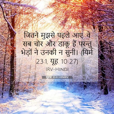 यूहन्ना 10:8 HINIRV बाइबल आयत इमेज