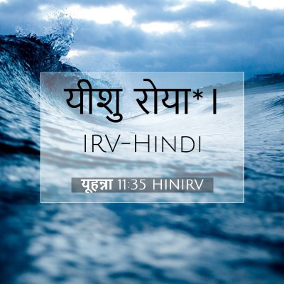 यूहन्ना 11:35 HINIRV बाइबल आयत इमेज