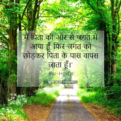 यूहन्ना 16:28 HINIRV बाइबल आयत इमेज