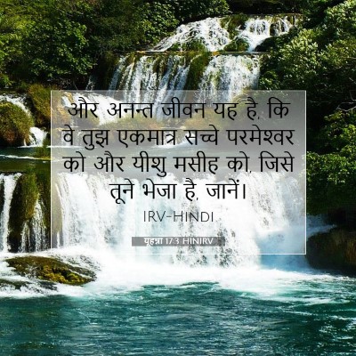 यूहन्ना 17:3 HINIRV बाइबल आयत इमेज