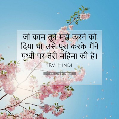 यूहन्ना 17:4 HINIRV बाइबल आयत इमेज