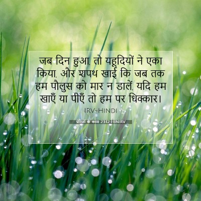प्रेरितों के काम 23:12 HINIRV बाइबल आयत इमेज
