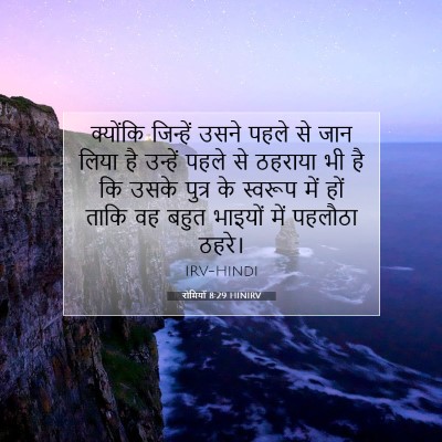 रोमियों 8:29 HINIRV बाइबल आयत इमेज
