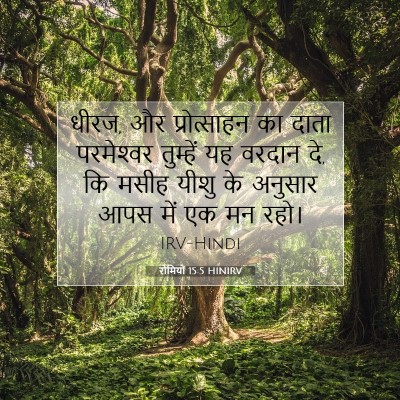 रोमियों 15:5 HINIRV बाइबल आयत इमेज