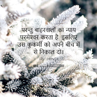 1 कुरिन्थियों 5:13 HINIRV बाइबल आयत इमेज