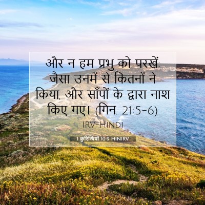 1 कुरिन्थियों 10:9 HINIRV बाइबल आयत इमेज