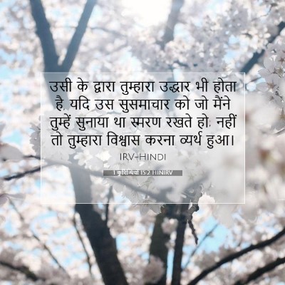 1 कुरिन्थियों 15:2 HINIRV बाइबल आयत इमेज