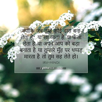 2 कुरिन्थियों 11:20 HINIRV बाइबल आयत इमेज