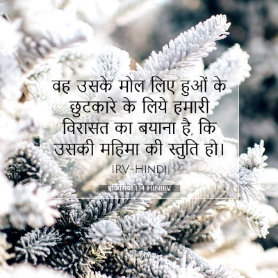 इफिसियों 1:14 बाइबल आयत की व्याख्या