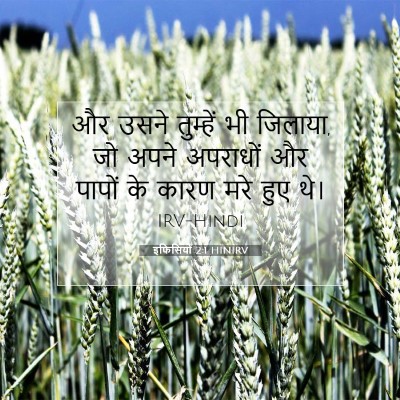 इफिसियों 2:1 HINIRV बाइबल आयत इमेज