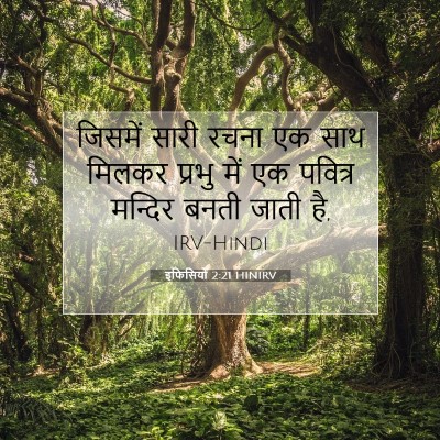 इफिसियों 2:21 HINIRV बाइबल आयत इमेज