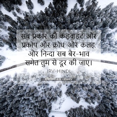 इफिसियों 4:31 HINIRV बाइबल आयत इमेज