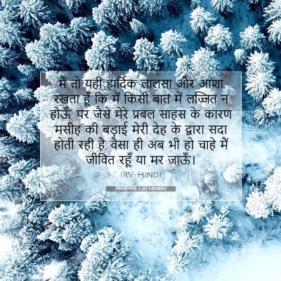 फिलिप्पियों 1:20 बाइबल आयत की व्याख्या
