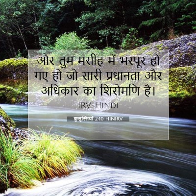 कुलुस्सियों 2:10 HINIRV बाइबल आयत इमेज