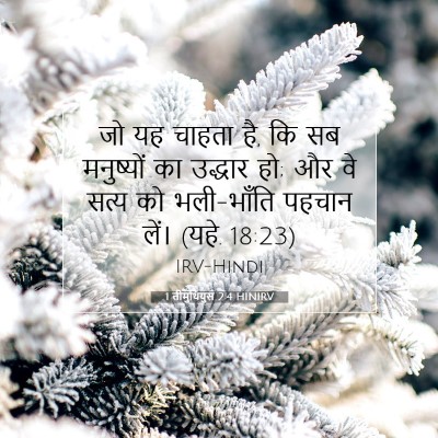 1 तीमुथियुस 2:4 HINIRV बाइबल आयत इमेज