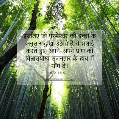 1 पतरस 4:19 HINIRV बाइबल आयत इमेज