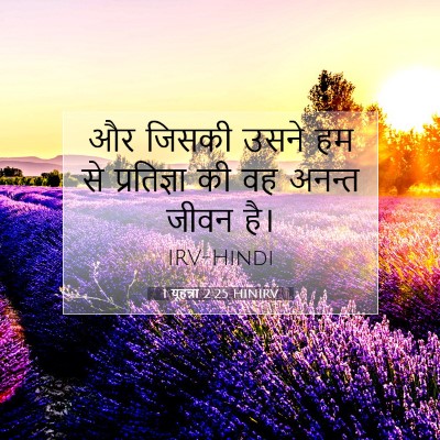 1 यूहन्ना 2:25 HINIRV बाइबल आयत इमेज