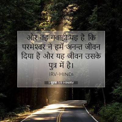 1 यूहन्ना 5:11 HINIRV बाइबल आयत इमेज