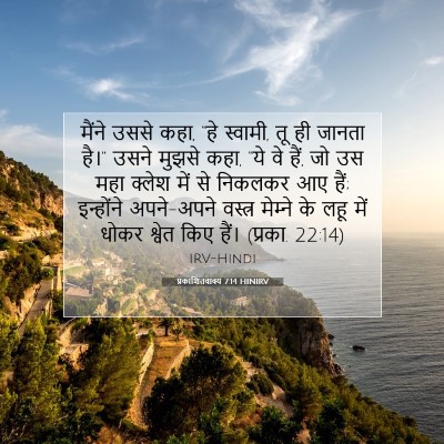 प्रकाशितवाक्य 7:14 HINIRV बाइबल आयत इमेज