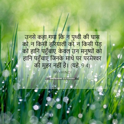 प्रकाशितवाक्य 9:4 HINIRV बाइबल आयत इमेज