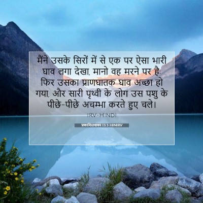 प्रकाशितवाक्य 13:3 HINIRV बाइबल आयत इमेज